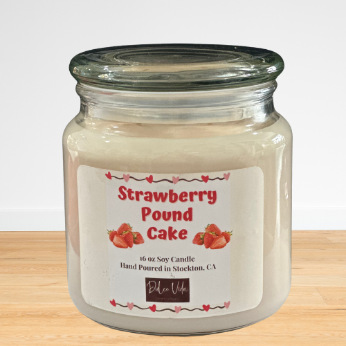 Strawberry Poundcake Soy Candle